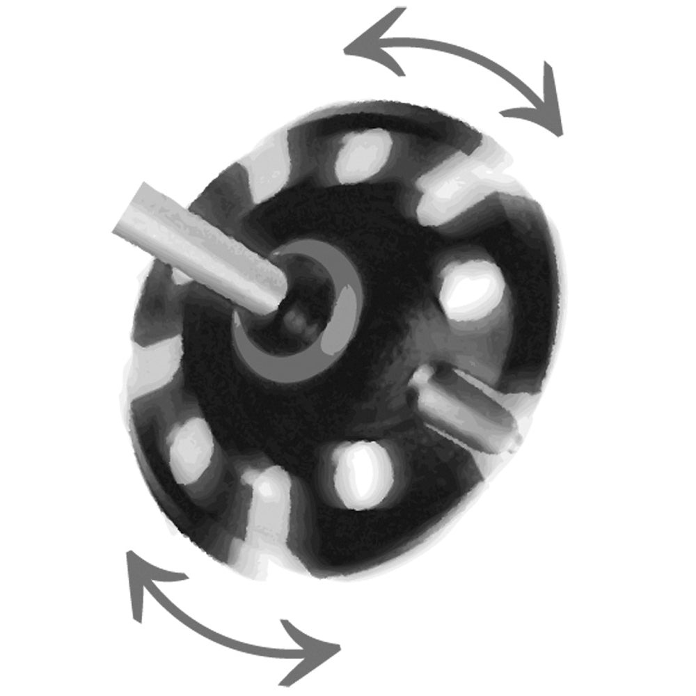SNOWFLAKE REVOLVING BASKET 95MM (1PAIR) BLACK