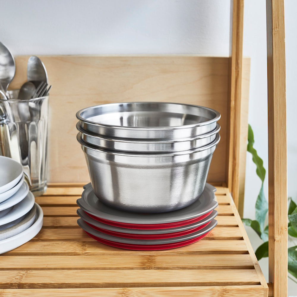 STEEL FOOD BOWL LARGE 950 ML