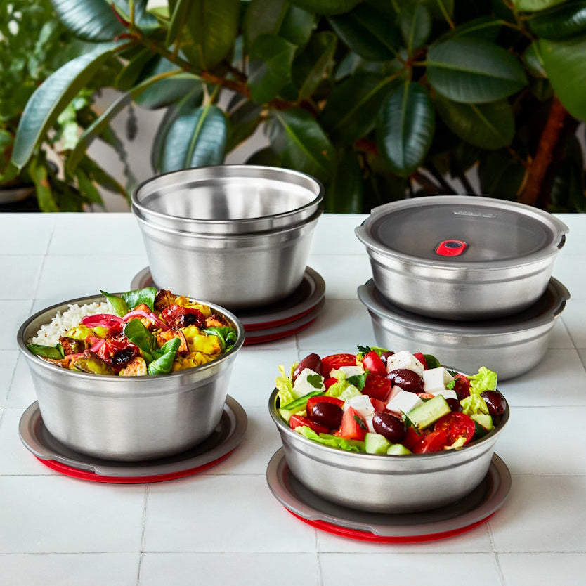 STEEL FOOD BOWL LARGE 950 ML