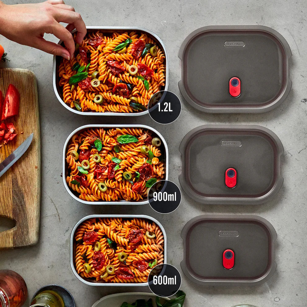 STEEL FOOD BOX LARGE 1.2L