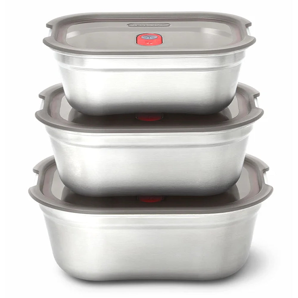 STEEL FOOD BOX SET S/M/L X3