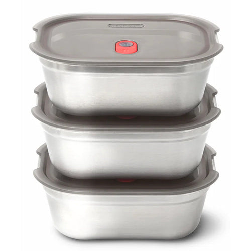 STEEL FOOD BOX SET MEDIUM X3