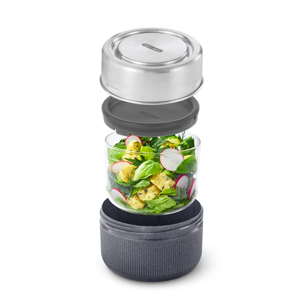 GLASS LUNCH POT 600ML