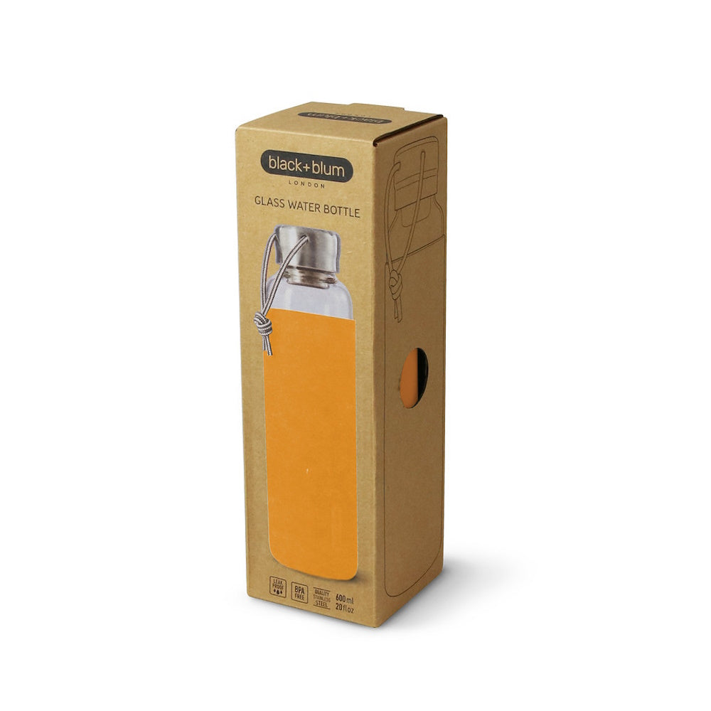 GLASS WATER BOTTLE 600ML