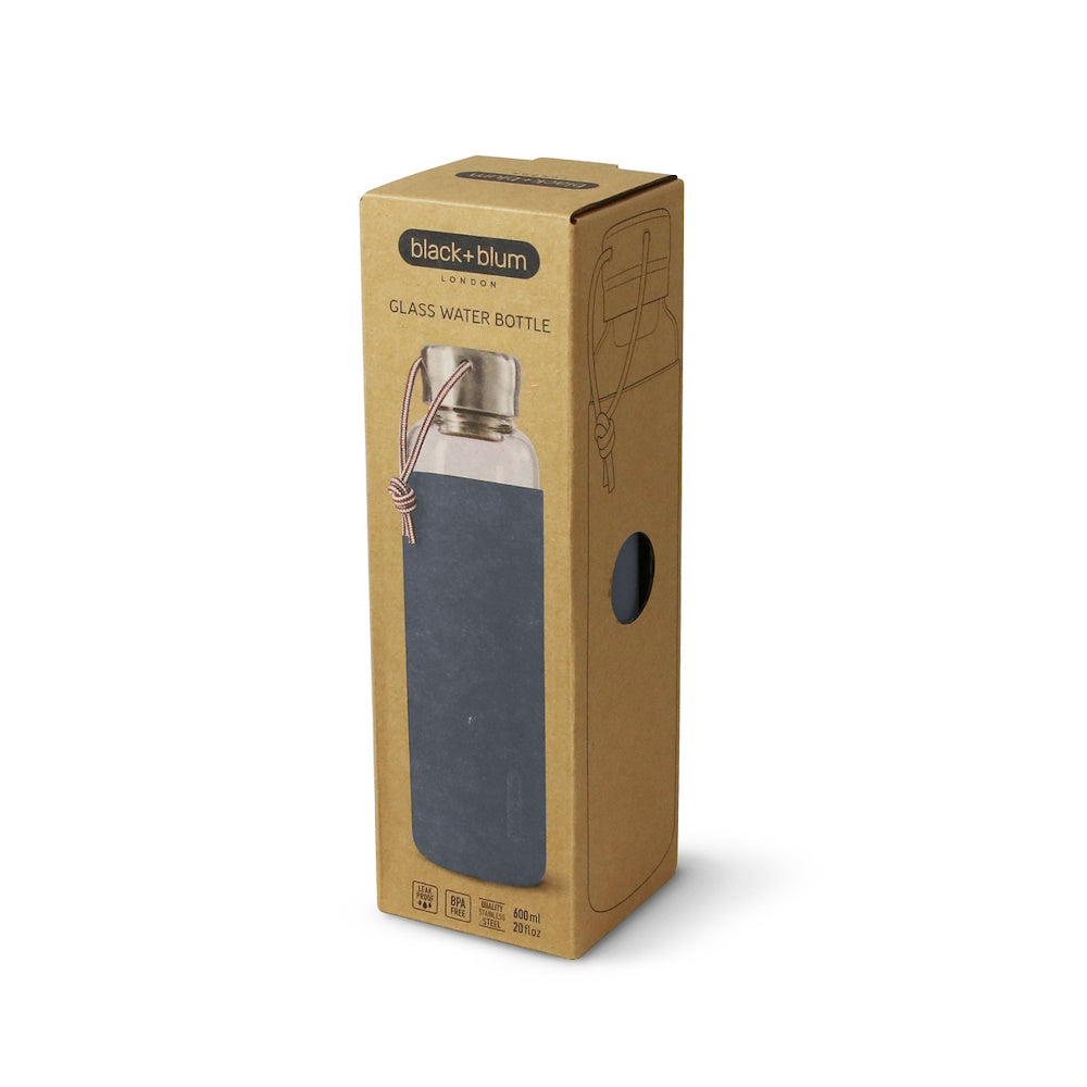 GLASS WATER BOTTLE 600ML