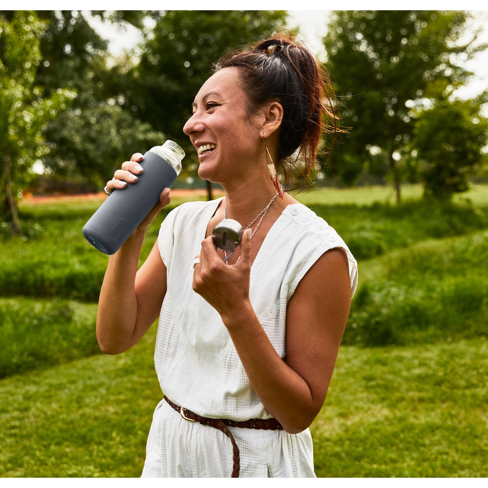 GLASS WATER BOTTLE 600ML