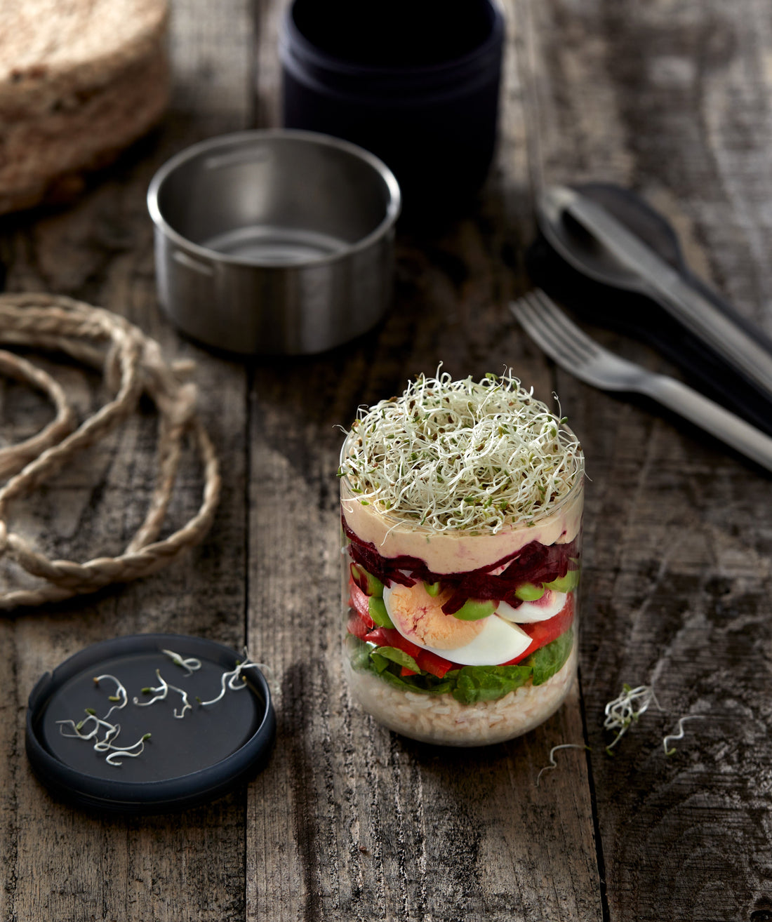 GLASS LUNCH POT 450ML