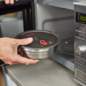 Microwave-Safe Steel - Food Bowl