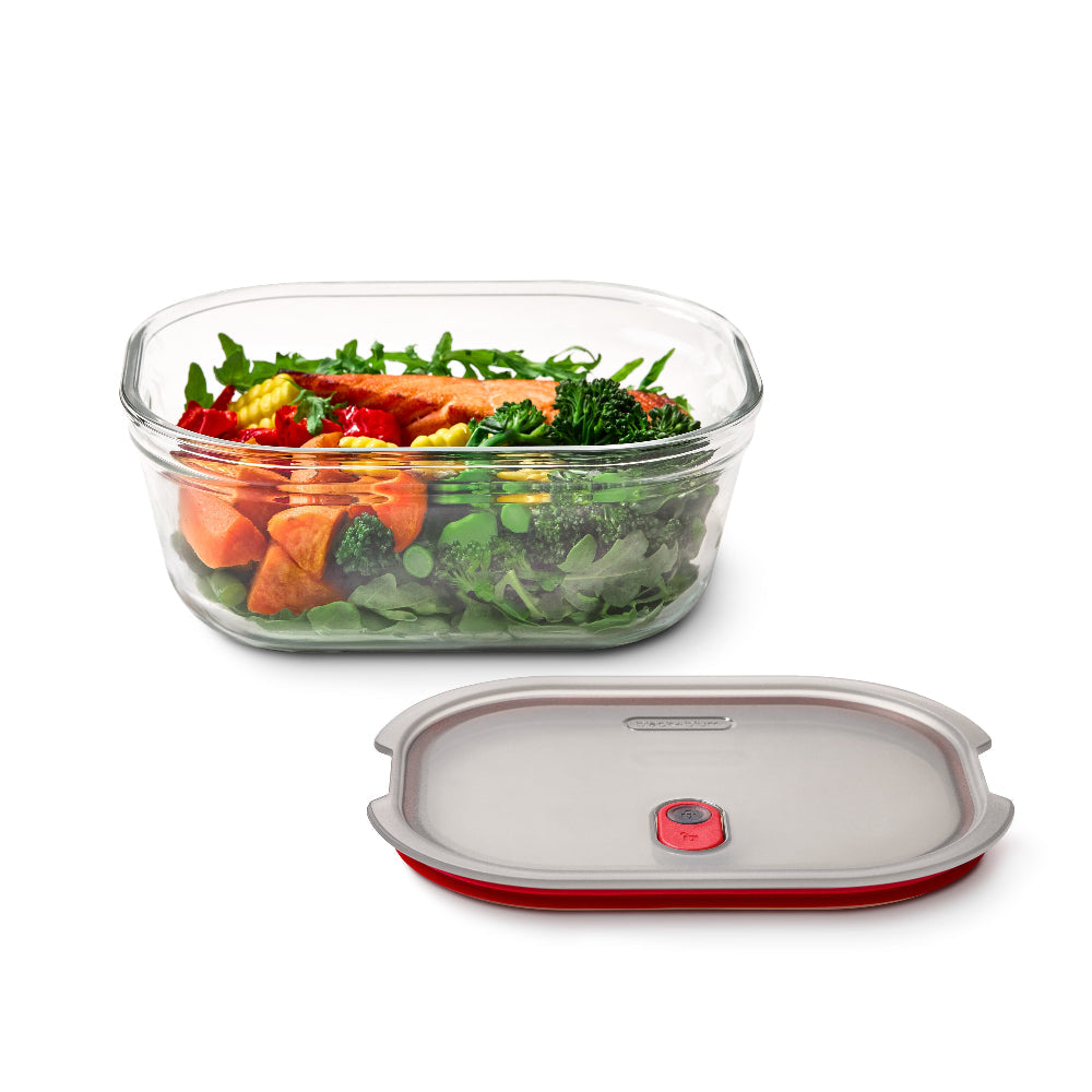 STACK+NEST GLASS FOOD CONTAINER LARGE 1200ML